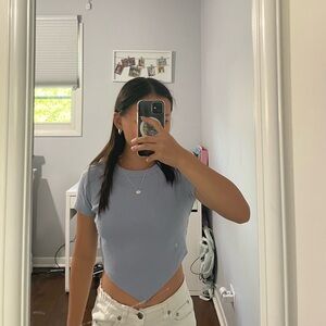 Cute small blue baby tee
